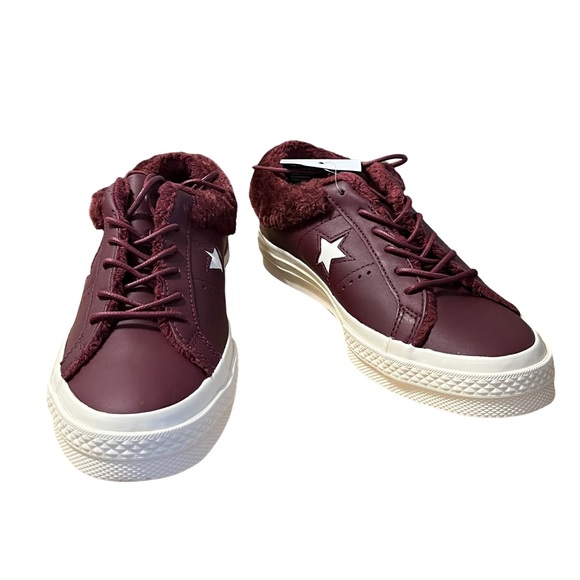 Converse One Star Ox Fuzzy Sneakers - Picture 1 of 10